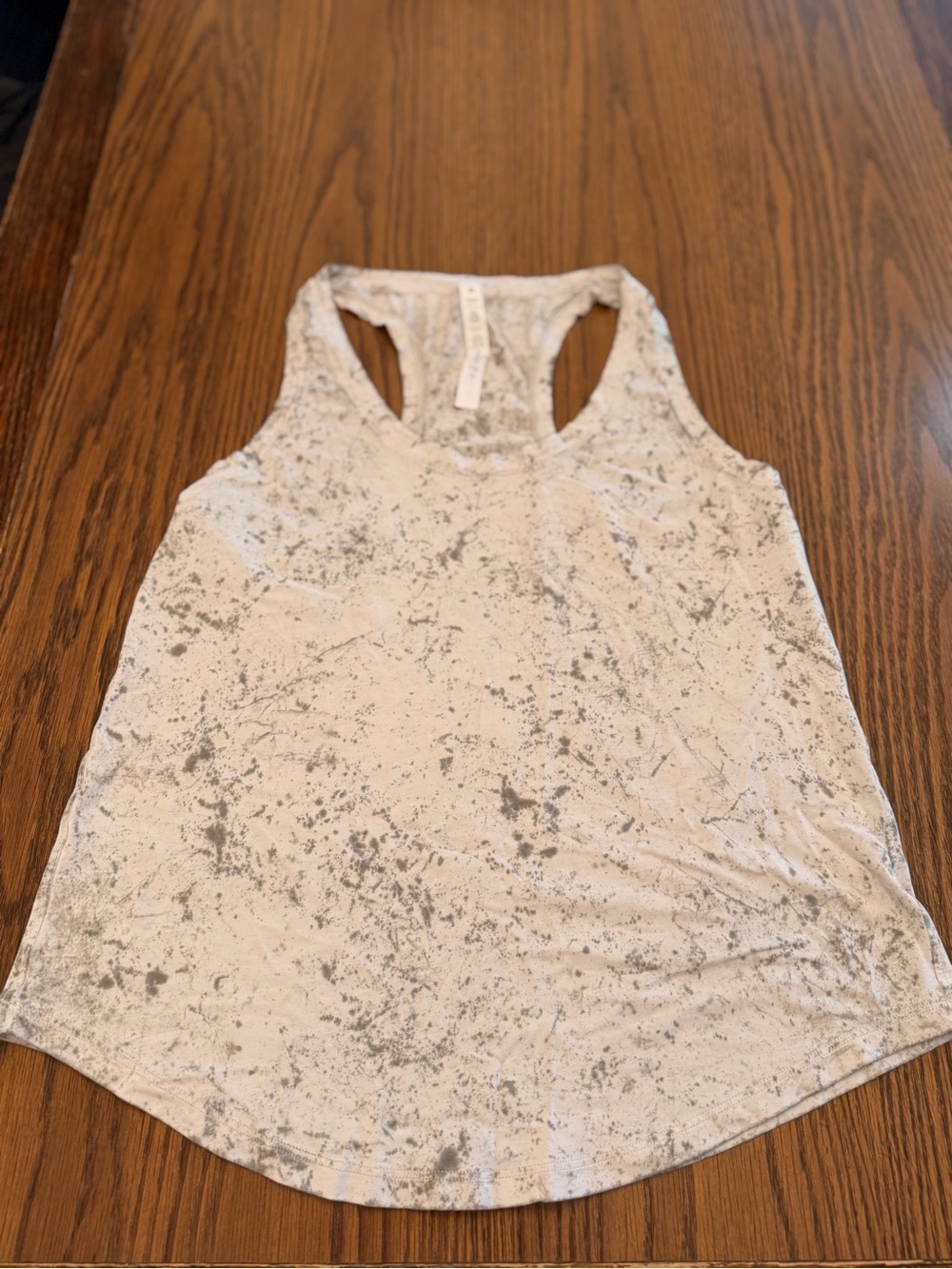 lululemon athletica Marble-Print Racerback Tank - White & Gray